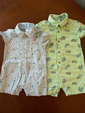 Carter's 2 Rompers 12M and 24M